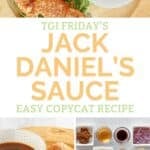 Copycat TGI Friday's Jack Daniel's sauce and the ingredients to make it.
