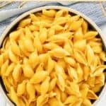 Copycat Velveeta shells and cheese in a serving bowl.