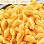 A bowl of copycat Velveeta shells and cheese.