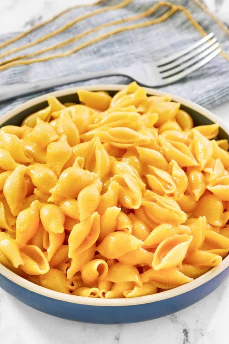 Shell pasta and cheese dish.
