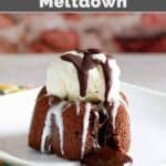Copycat Applebee's triple chocolate meltdown aka chocolate lava cake.