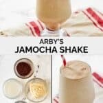Copycat Arby's jamocha shake and the ingredients to make it.