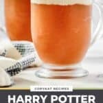Two mugs of copycat Harry Potter butterbeer.