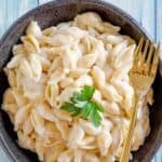 A bowl of copycat Panera mac and cheese.