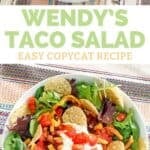 Copycat Wendy's taco salad in a large bowl.