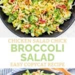 Copycat Chicken Salad Chick broccoli salad in a large bowl.