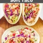 Copycat Taco Bell cantina chicken soft tacos with freshly made pico de gallo.