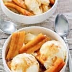 Copycat Brennan's bananas foster served in bowls.