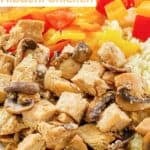 Copycat Benihana hibachi chicken meal.